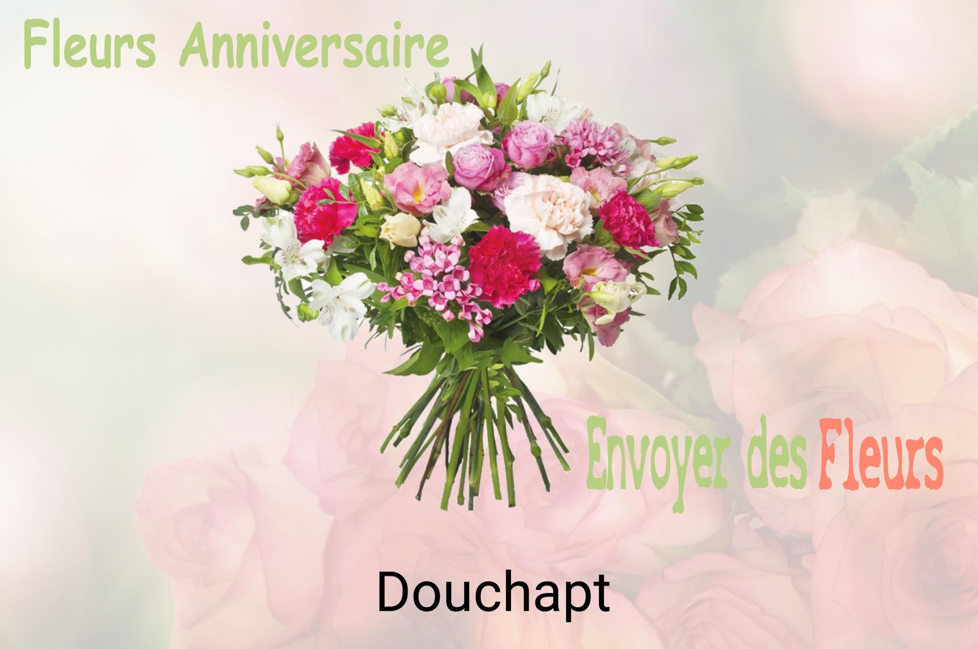 Bouquet de fleurs d’anniversaire livré à Douchapt